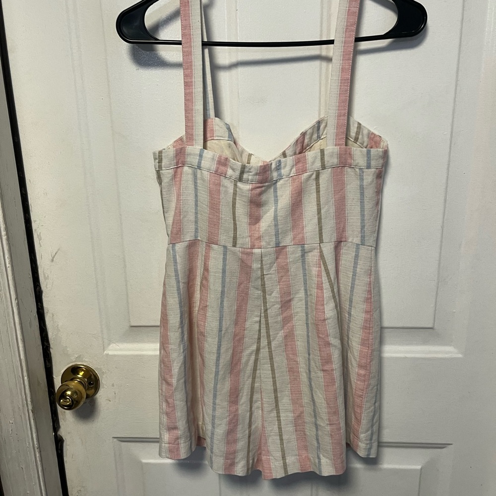 Altar'd State Pink and Blue Striped romper. Like new! - Picture 2 of 3